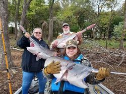 A group of people fishing at Sand Springs