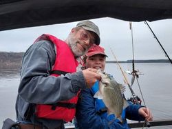 A white bass fish caught in OK