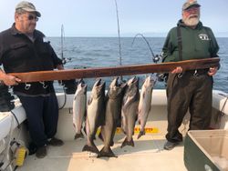 Fishing Salmon in Lake Ontario