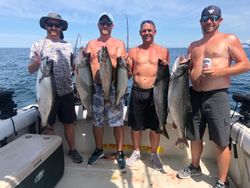 6 lake trout and chinook salmon, outdoor fishing in mexico