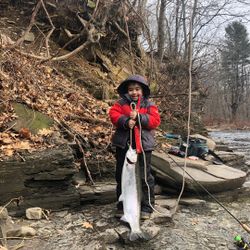 Coho salmon caught on fishing trip in NY