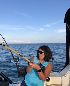 Angler fishing in New York
