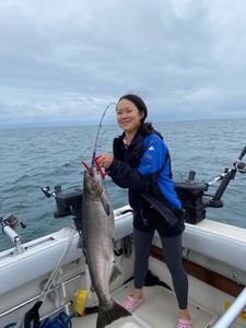 Chinook Salmon caught while fishing in Mexico