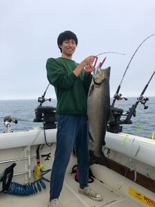 A huge lake trout caught while fishing in Mexico