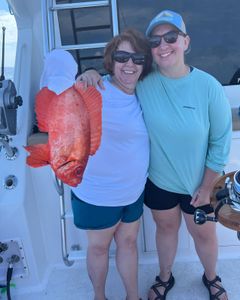 Couple enjoying fishing cruises in Charleston