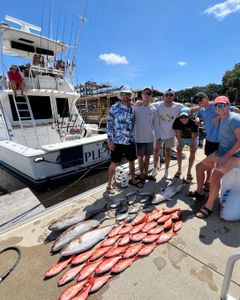 7 people on a cruises and fishing trip in Charleston