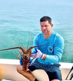 Angler fishing with rod in Florida