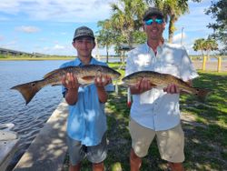 Two redfish, 27-inch big catch in FL