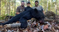 A group of 3 people hunting for fish in Millboro