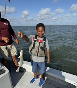 One person fishing in Corpus Christi