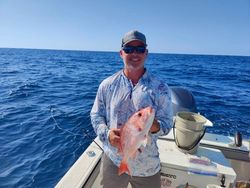 Lone angler fishing in Panama City