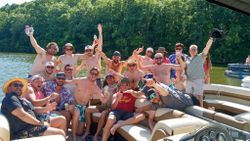 Group of 19 people fishing at Osage Beach
