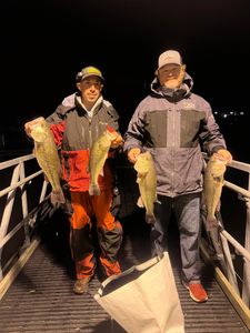 4 fish caught while fishing at Osage Beach