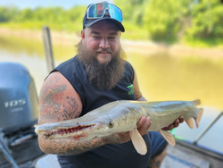 Lone angler fishing in Texas