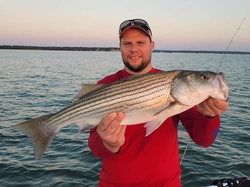 Striped bass caught while fishing in Cayuga