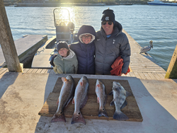 "A bountiful catch on the calm waters."