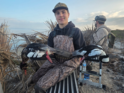 Two Common Goldeneye ducks from Port Aransas waters.