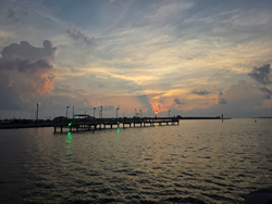 Perfect evening setup for light tackle drift fishing at the harbor. Great conditions ahead!