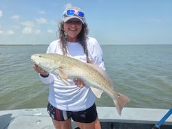 A lone angler fishing in TX