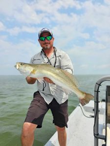 Lone angler fishing in TX