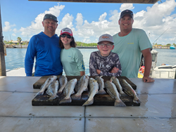 Six Spotted Weakfish caught during an action-packed day on the water!