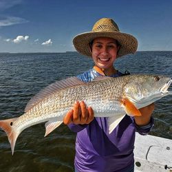 Redfish caught during a fishing and hunting trip in Port Aransas