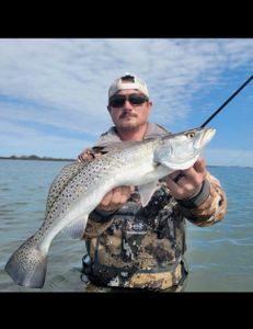 Spotted Weakfish caught while fishing in Port Aransas