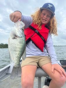 White crappie fishing in TX