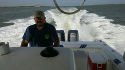 Person fishing in Port Aransas