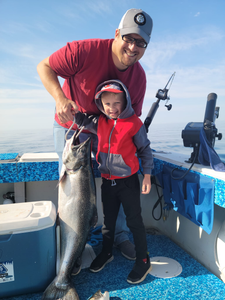 Chinook Salmon caught during fishing in Sheboygan