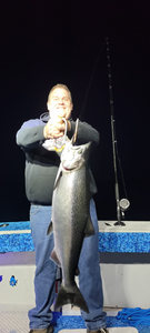 Coho Salmon caught fishing in WI