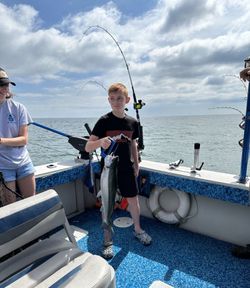 Two people fishing in Wisconsin
