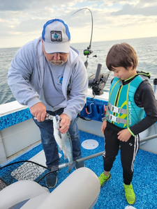Two people fishing in Sheboygan