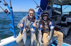 Two people fishing in Sheboygan