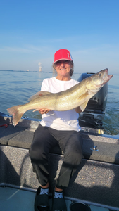 Impressive pike-perch caught in Lakeside Marblehead