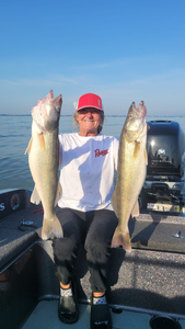 Two pike-perch fish caught at Lakeside Marblehead