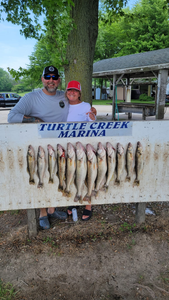 Two people enjoying fishing in Ohio