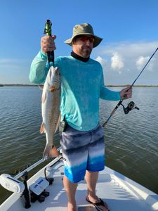 Catching big redfish with ease.
