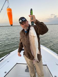 Catching redfish with Captain Mike.