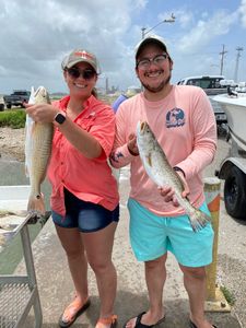Two anglers fishing in League City