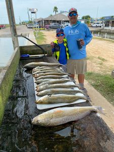 Two anglers fishing in League City