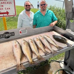 Two anglers fishing in TX