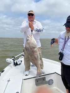 One fisherman fishing in TX