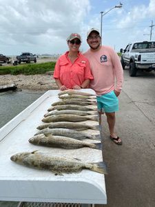Two anglers fishing in TX