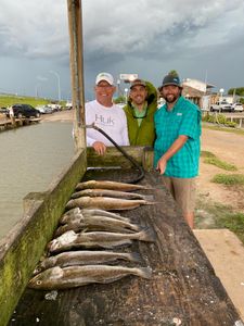 3 people fishing in League City