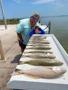 2 people fishing in League City, Texas