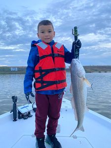 A lone angler fishing in the state of Texas
