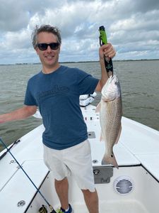 Redfish caught in TX on fishing trip