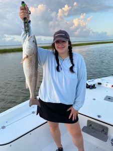 Redfish measuring 23 inches caught while fishing in TX