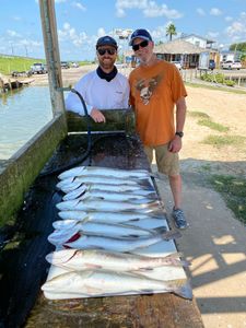 Two anglers fishing in League City